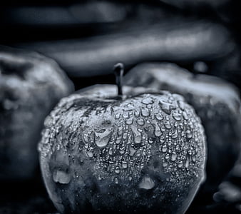 Apple, pioggia, goccia a goccia, frutta, frutta, goccia di pioggia, mangiare