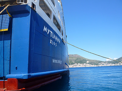 kapal, pengiriman, transportasi, Port, perjalanan, Samos, Yunani