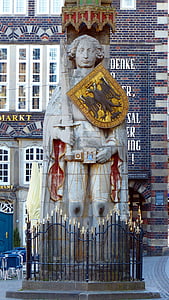 Bremen roland, Μνημείο, άγαλμα, Μνημεία, έργα τέχνης, γλυπτική, σχήμα