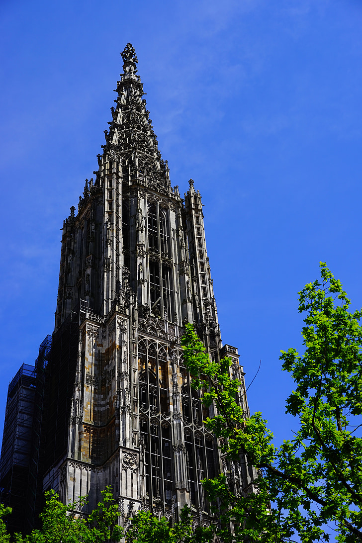 Ulms katedral, Münster, Ulm, bygge, Dom, tårnet, kirke