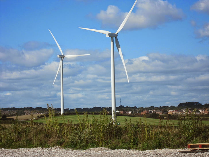 windfarms, Сільське господарство, Вітер, ферми, енергія, потужність, Електроенергія