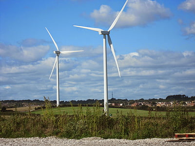 windfarms, gazdálkodás, szél, Farm, energia, teljesítmény, villamos energia