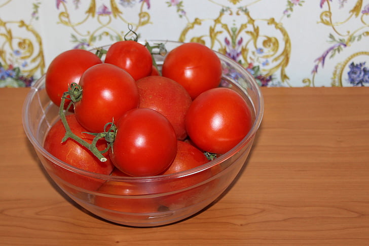 rajčata, červená, zelenina, jídlo, vitamíny