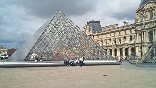 罗浮宫, 巴黎, 法国, 建筑, 欧洲, 博物馆, 旅游