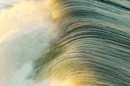 mar, onda, dia, água, natureza, texturizado, padrão