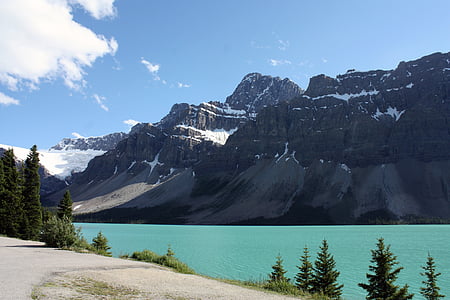 Lago bow, Jasper, Banff, Parco nazionale, Parco nazionale Jasper, Parco nazionale di Banff, Highway 93