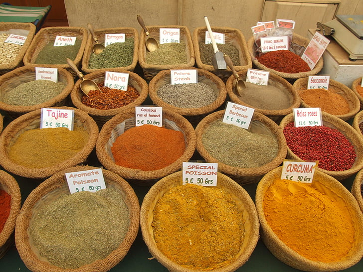 markkinoiden, Provence, mausteet