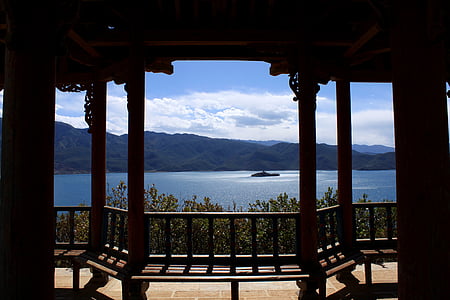Lugu järvi, Yunnanin maakunnassa, maisema