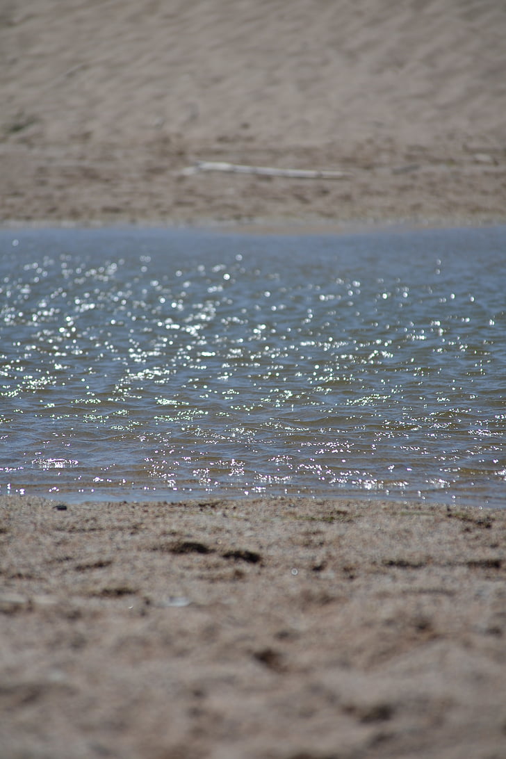 pesek, vode, Beach