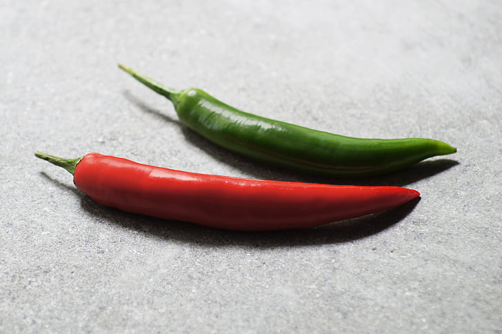 paprika, rood, groen, acute, eten, rode peper, de rijkdom van