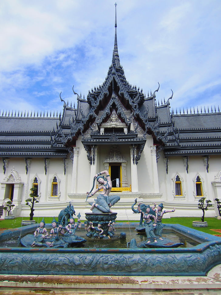 Tapınak, Tayland, Budizm, Bangkok, din, Muang boran, Müze