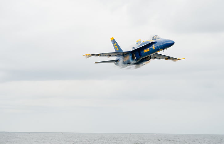 Blue angels, lietadlá, let, Demonštrácia squadron, Navy, USA, výkon