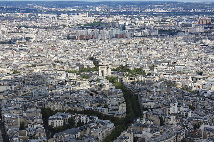 Paris, Panorama, ibukota Perancis, Prancis, Kota, pemandangan, arsitektur