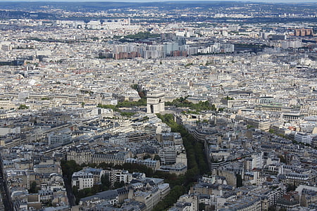 Parijs, Panorama, de hoofdstad van Frankrijk, Frankrijk, stad, weergave, het platform