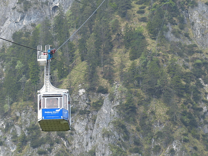 Gondola, svævebane, Mountain railway, lavere mountain railway, transportservice, to kabel bil, Unterberg