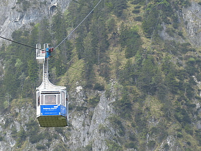 gondola, cable car, mountain railway, lower mountain railway, shuttle service, two cable car, unterberg