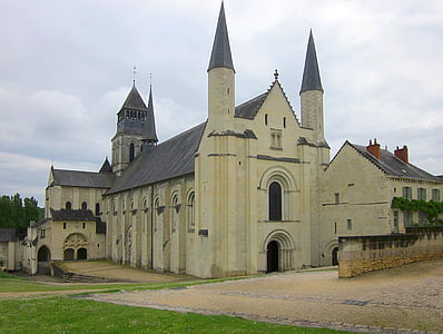Fontevraud abbey, Abbey, kláštor, Francúzsko, Chinon, Románsky, Gothic