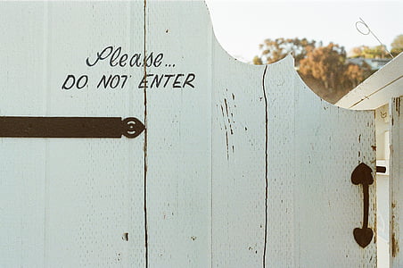 raja, Älä kirjoita, ovi, aidan, kielletty, Gate, ominaisuus