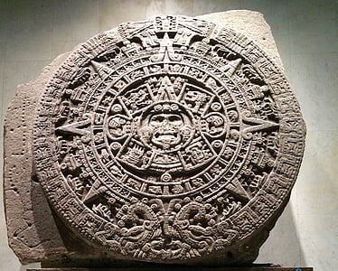 아즈텍 달력, 아즈텍, 박물관, 멕시코, 조각