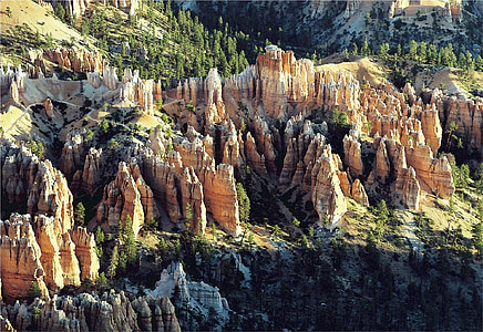 Bryce canyon, rotsformaties, zandsteen, nationaal park, hoodoos, geologische, Utah