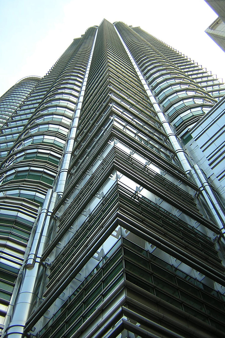wieże Petronas towers, Petronas twin towers, Menara petronas, Menara berkembar petronas, Malezja, Drapacz chmur, budynek