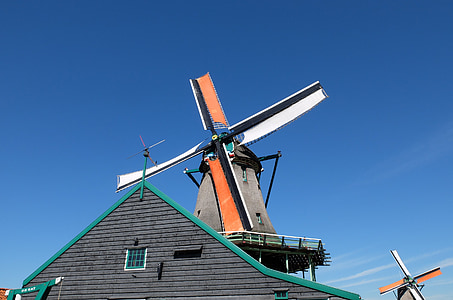 Holandsko, mlyn, Holandsko, Príroda, Príroda