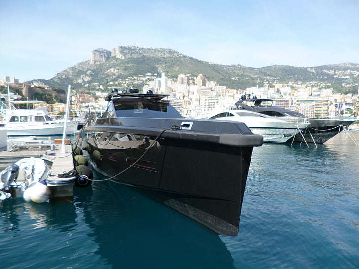 Yacht, lämplig för offshore, Frakt, lyxiga, imperiet, hamn, Monaco