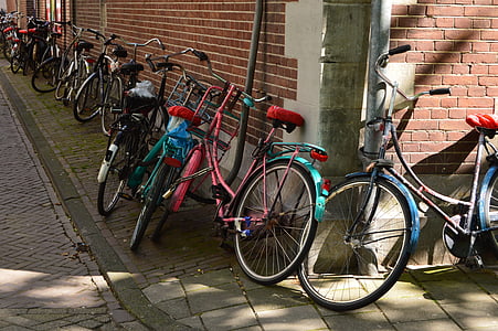 Amsterdam, bicyclettes, Pays-Bas