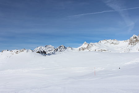 gore, sneg, Švica, sneg gorskih, pozimi, na prostem, scensko