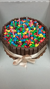 bolo, doces, aniversário, diversão