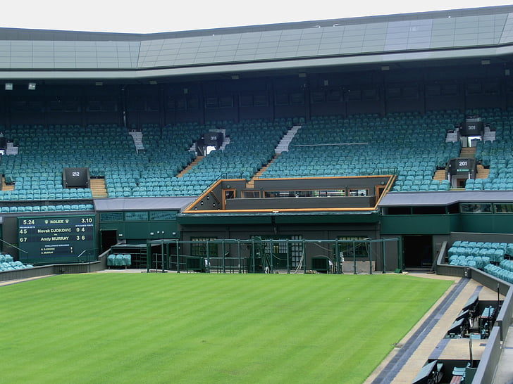 Wimbledon, London, Stadium, grøn, VIP, Lounge, tennis