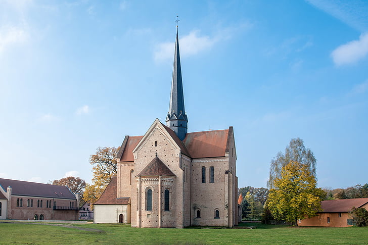 klosterkirche doberlug, ブランデンブルク, ドイツ, 中間年齢, ウォルター ・ vogelweide から, 修道院, 教会