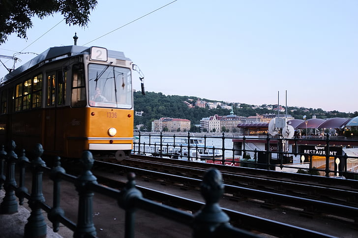 Doprava, vozidlo, tramvaj, Budapešť