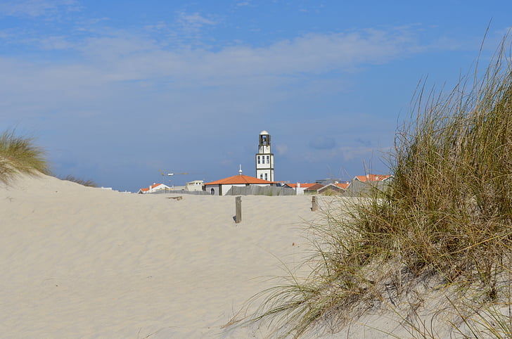 Portekiz, Costa nova, plaj, Atlantik, seyahat, tatil, kıyı şeridi