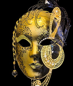 Venecija, maska, izolirani, Karneval, tradicija, lice, Venezia