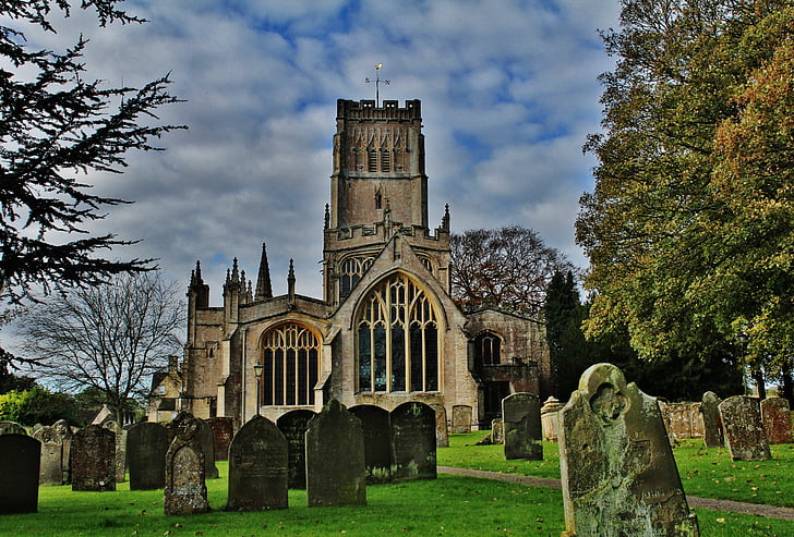 kyrkan, kyrkogård, tombstone