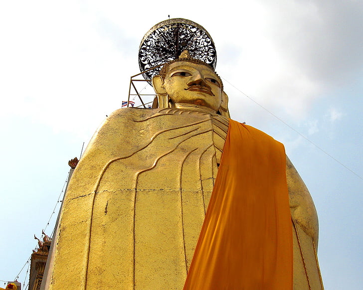 buddhisttempel, Bangkok, resor, buddhismen, Wat, buddhistiska, religion