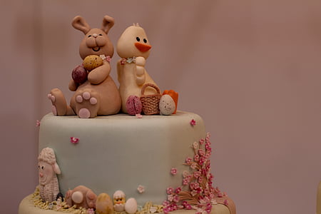 kue Paskah, marzipan, kue ulang tahun anak-anak, kue