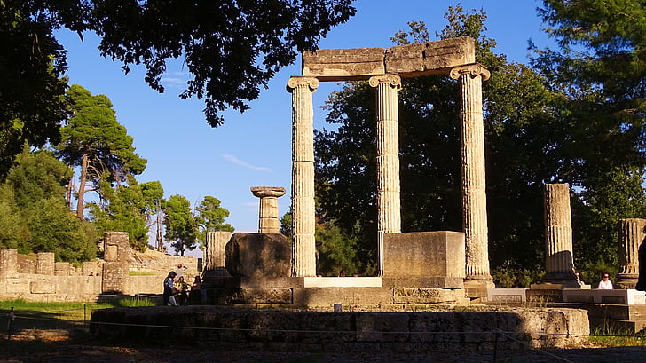 Grčka, Olympia, Olimpijske igre, sportski, igranje prostorima, Olympia ruševine, poznati mjesto