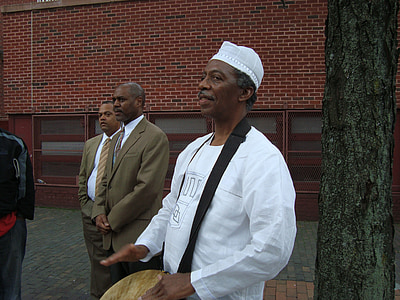 baterista, Africano, homem, tambor, cultura, músico, preto