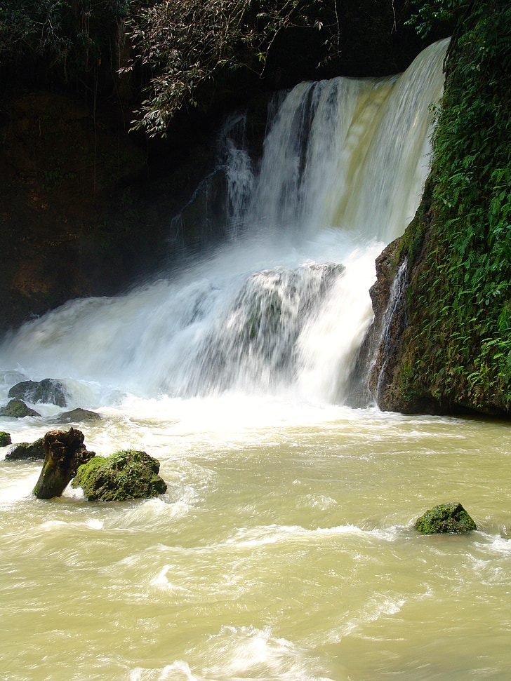 Cachoeira, água, fluxo, Jamaica