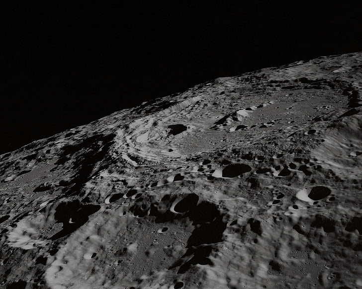 moon, planet, place, black background, no people, close-up, night