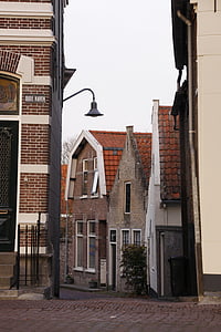 zierikzee, old town, port, city, road, homes, street sign