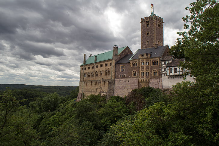 Thüringen Tyskland, slottet, Wartburg castle, Eisenach, verdensarv, arkitektur, tårnet