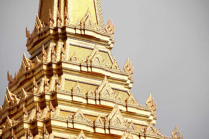 Tailandas, Bankokas, šventykla, Auksas, Azija, rūmai, pastatas