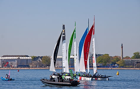 veneet, vm34, kilpailu, Harbour, Sea, Ocean, Käynnistä
