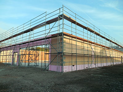 site, scaffolding, construction, construction work, build, scaffold, work