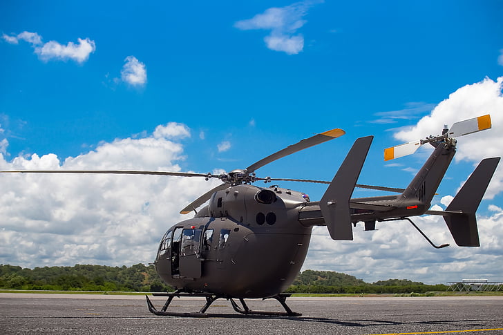 helicòpter, transport, camp d'aterratge