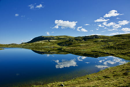 Mountain, arten af de, Norge, landskab, udsigt, vand, bjerg tur