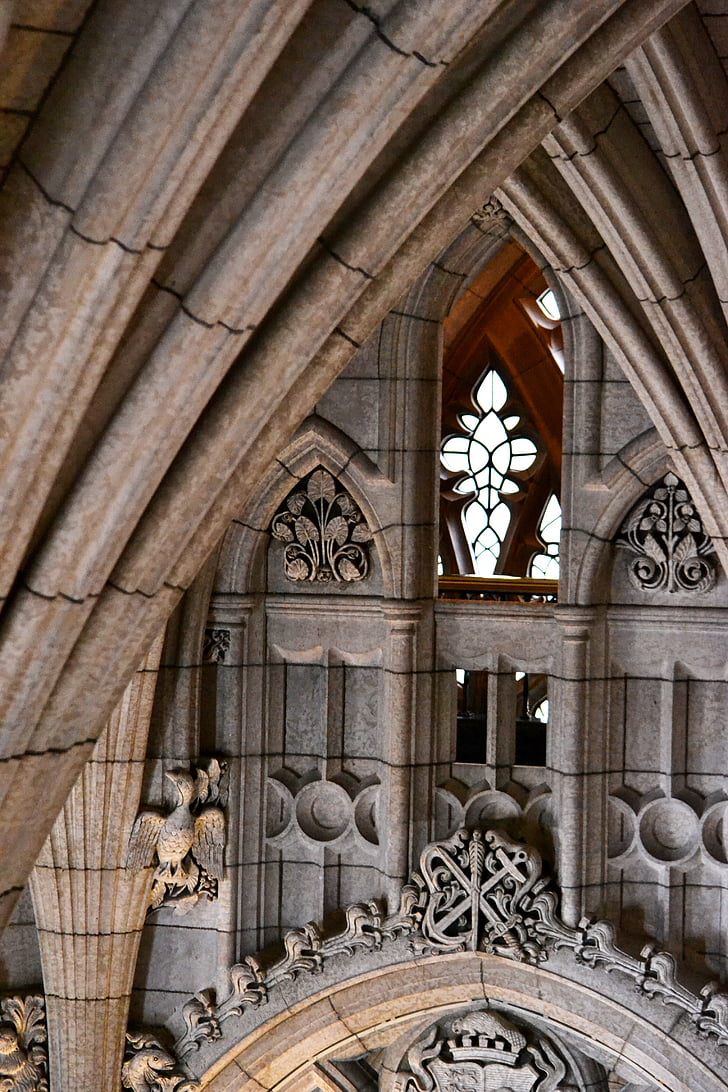Domkyrkan, Gothic, Ottawa, Kanada, Ontario, monumentet, kyrkan